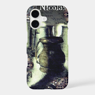 Dark Steampunk Metal Mugs & Handwriting