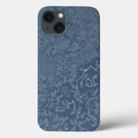 Dark Steel Blue Icy Crystals