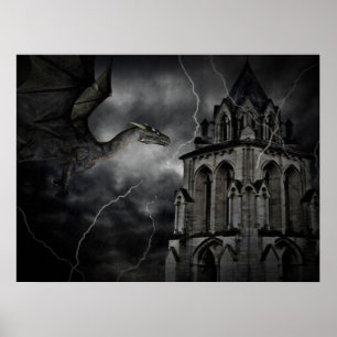 Dark stormy night print