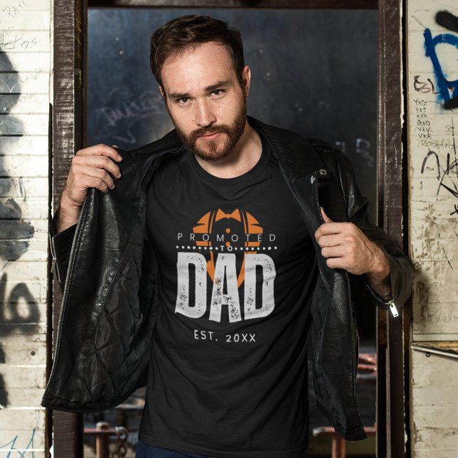 Dark Stylish Promoted To Dad New Dad Father's Day T-Shirt (Creator Uploaded)