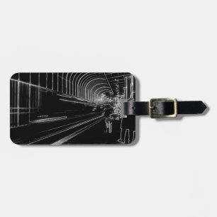 Dark Subway Luggage Tag