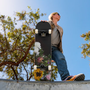 Dark + Sunflower Skateboard