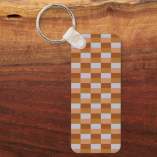 Dark Sunrise in Shades of Brown and Gray Key Ring