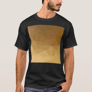 Dark Tangerine Abstract Low Polygon Background T-Shirt