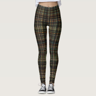 Dark Tartan (Plaid) Custom Leggings