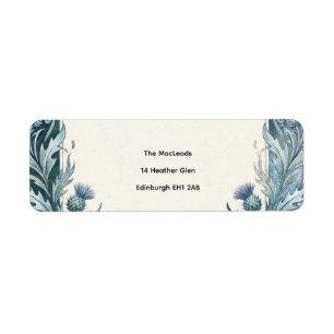Dark Teal Celtic Return Address Labels