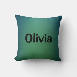Dark teal emerald green cushion