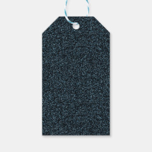 Dark teal faux glitter gift tags