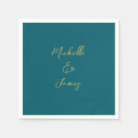 Dark Teal & Gold Colours Professional Trendy Moder