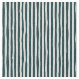 Dark Teal & Light Gray Wonky Stripes Fabric