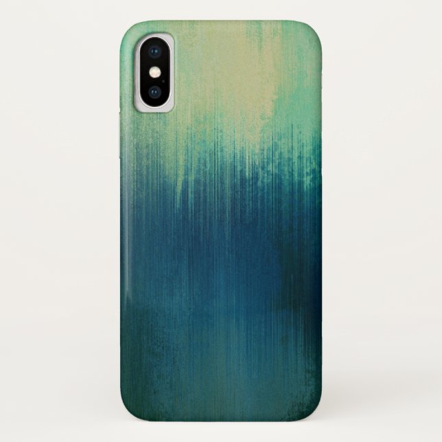 Dark Teal Paper Art Texture | Add Photo Case-Mate iPhone Case (Back)