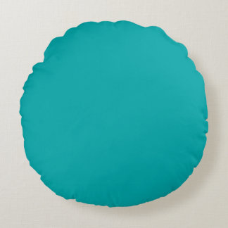 Dark Teal Round Cushion