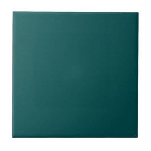 Dark Teal Solid Color Tile