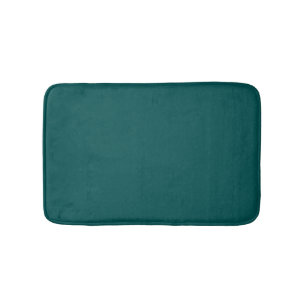 Dark Teal Solid Colour Bath Mat