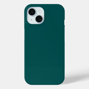Dark Teal Solid Colour iPhone 15 Case