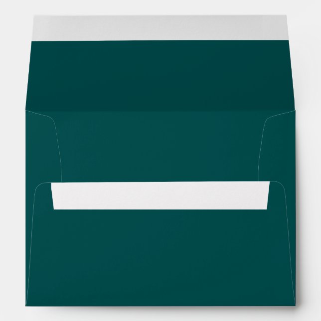  Dark Teal  (solid colour)  Envelope (Back (Bottom))