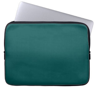 Dark Teal Solid Colour Laptop Sleeve