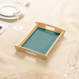  Dark Teal  (solid colour)  Serving Tray