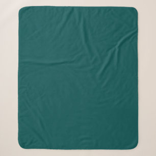 Dark Teal (solid colour) Sherpa Blanket