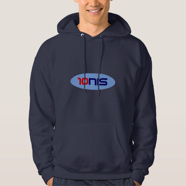 Dark tennis hoodie with logo | men's sports wear (Front)