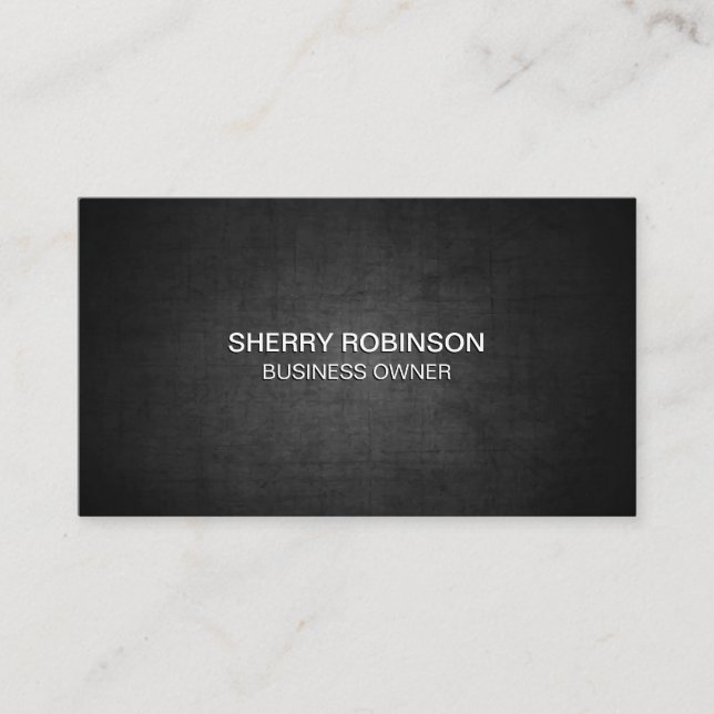 Dark Texture Background Business Card (Front)
