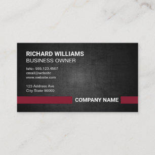 Dark Texture   Title Bar Business Card
