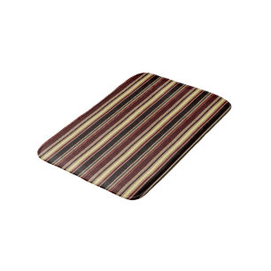 Dark textured stripes bath mat