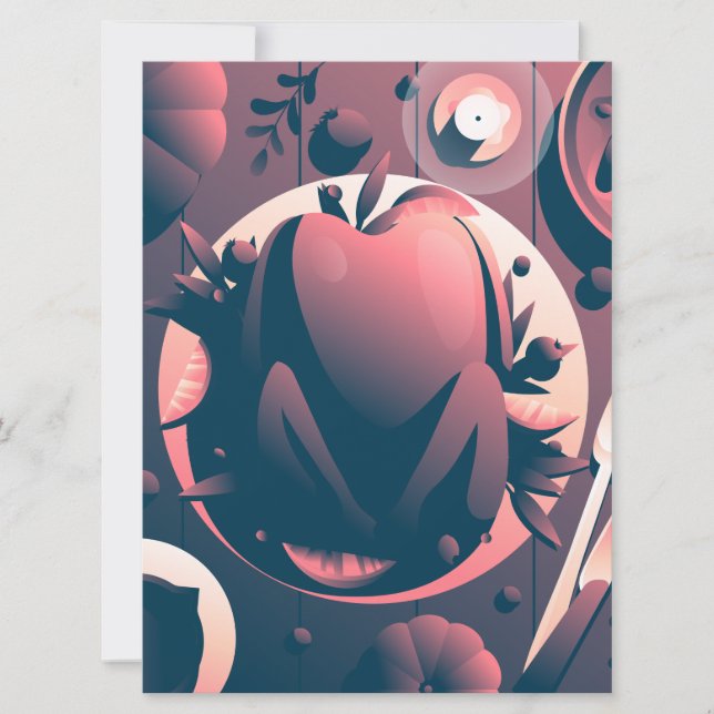 dark thanksgiving dinner invitation (Front)