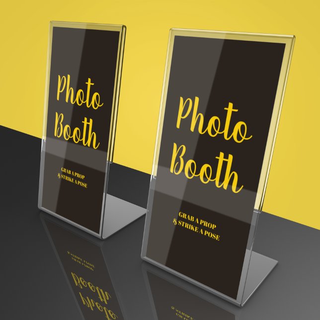 Dark Theme Wedding Pedestal Sign (Make your wedding more memorable with some fun activities )