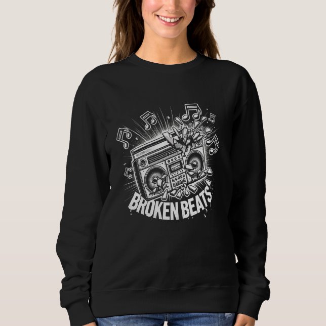 Dark Thoughts Emo Rap Clouded Mind Sweatshirt (Front)
