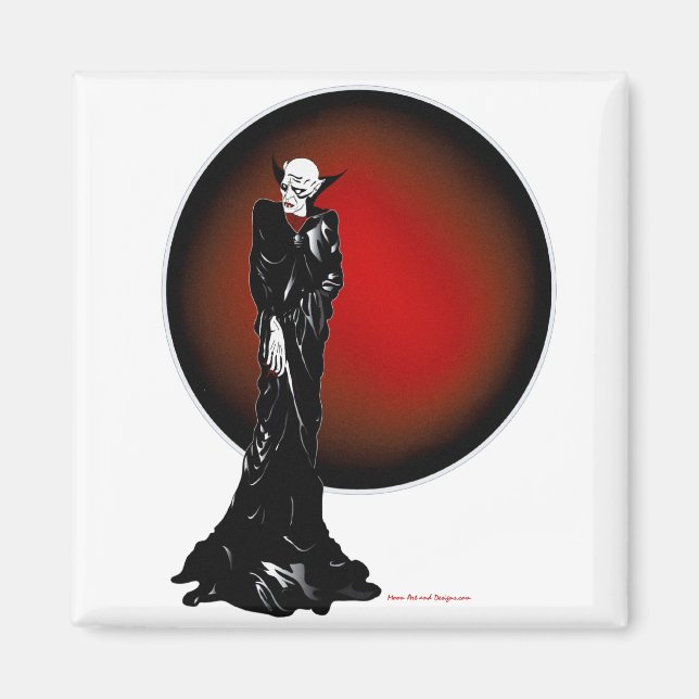 Dark Thoughts Illustration Magnet (Front)