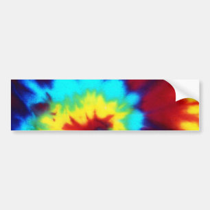 Dark Tie Dye Design Bumper Sticker