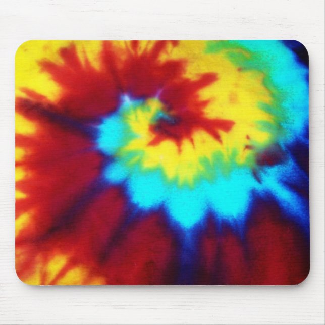 Dark Tie Dye Design Mouse Mat (Front)
