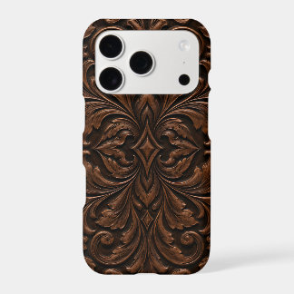 Dark Tooled Scroll Western iPhone Case