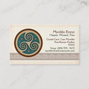 Dark Triskele Business Cards