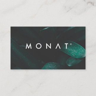Dark Tropical Monat Business Card