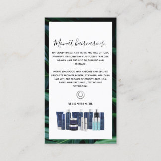 Dark Tropical Monat Wash Instructions Business Card