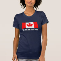 Dark tshirt with Canada flag | Canadian maple leaf