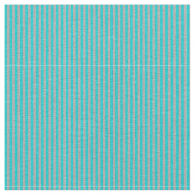 Dark Turquoise and Dark Grey Stripes Fabric (Close Up)
