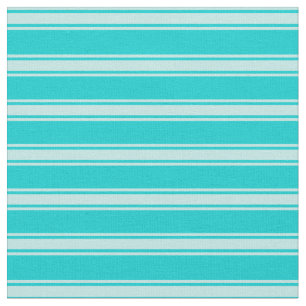 Dark Turquoise and Turquoise Coloured Stripes Fabric
