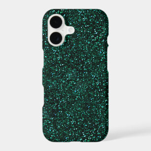 Dark Turquoise Blue Green Glitter