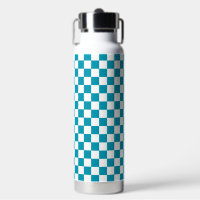 Dark turquoise chequered