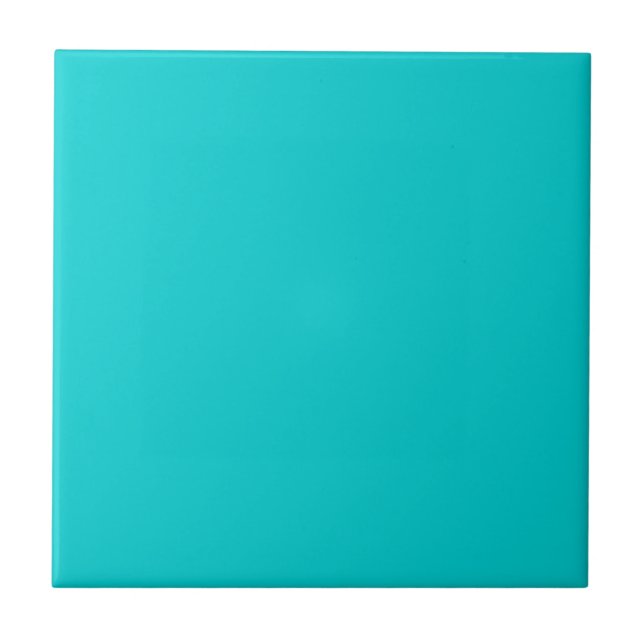 Dark Turquoise Solid Colour Tile (Front)
