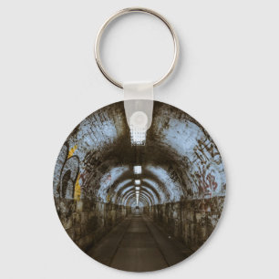 Dark underground tunnel key ring