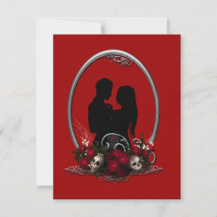 Dark Union Vampire Goth Wedding Invitation