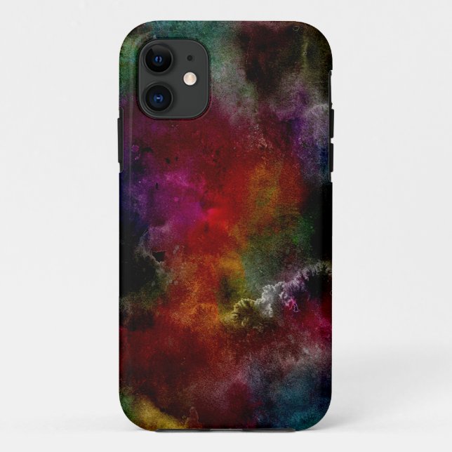 Dark unique rainbow colours iPhone cases (Back)