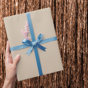 Dark Vanilla Solid Color Wrapping Paper
