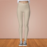 Dark Vanilla Solid Colour Leggings<br><div class="desc">Dark Vanilla Solid Colour</div>