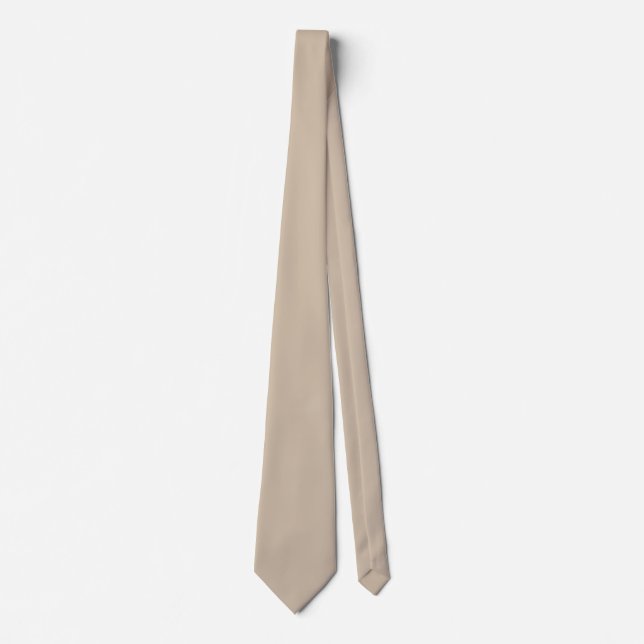 Dark Vanilla Solid Colour Tie (Front)