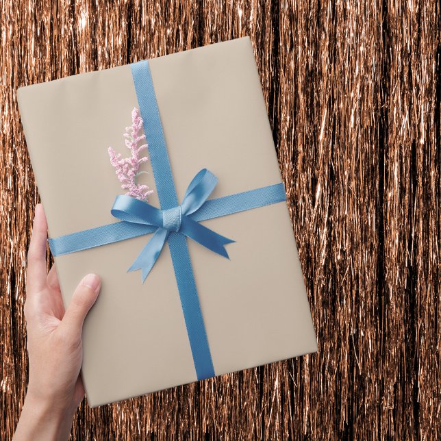 Dark Vanilla Solid Colour Wrapping Paper (Creator Uploaded)
